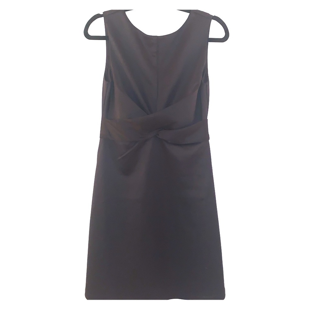 Little black dress with flattering front detail!